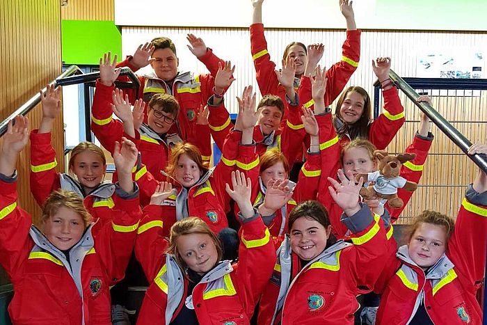 Gruppenbild des Jugendrotkreuzes Niederkrüchten. Foto: JRK Niederkrüchten