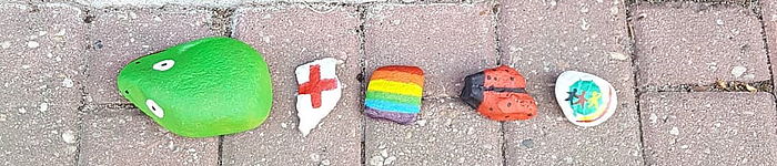 Steinschlange von Jugendrotkreuz. Foto: JRK Willich Steinschlange von Jugendrotkreuz. Foto: JRK Willich