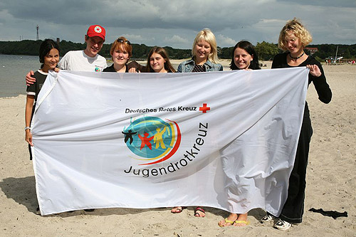 Jugendrotkreuzler beim internationalen Camp. Foto: Jugendrotkreuz